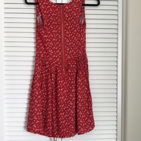 Red Patterned Dress - Picture 2 of 3